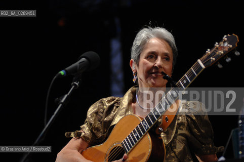 VENICE 22/07/08 THE MUSICIAN JOAN BAEZ IN CONCERT IN ST.MARKSS SQUARE @ Graziano Arici/Rosebud2 CONCERTO MUSICA POP ROCK FOLK
