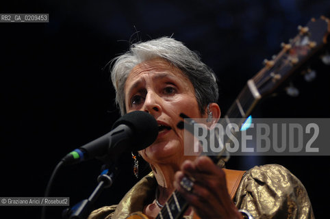 VENICE 22/07/08 THE MUSICIAN JOAN BAEZ IN CONCERT IN ST.MARKSS SQUARE @ Graziano Arici/Rosebud2 CONCERTO MUSICA POP ROCK FOLK