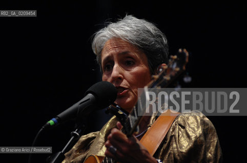VENICE 22/07/08 THE MUSICIAN JOAN BAEZ IN CONCERT IN ST.MARKSS SQUARE @ Graziano Arici/Rosebud2 CONCERTO MUSICA POP ROCK FOLK