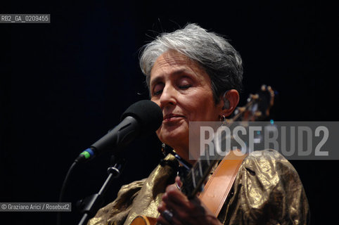 VENICE 22/07/08 THE MUSICIAN JOAN BAEZ IN CONCERT IN ST.MARKSS SQUARE @ Graziano Arici/Rosebud2 CONCERTO MUSICA POP ROCK FOLK