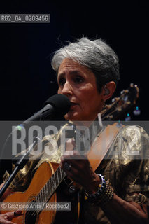 VENICE 22/07/08 THE MUSICIAN JOAN BAEZ IN CONCERT IN ST.MARKSS SQUARE @ Graziano Arici/Rosebud2 CONCERTO MUSICA POP ROCK FOLK