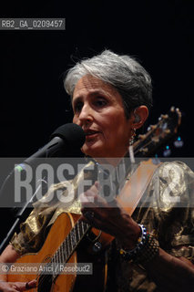 VENICE 22/07/08 THE MUSICIAN JOAN BAEZ IN CONCERT IN ST.MARKSS SQUARE @ Graziano Arici/Rosebud2 CONCERTO MUSICA POP ROCK FOLK