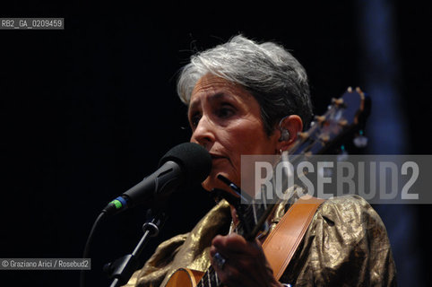 VENICE 22/07/08 THE MUSICIAN JOAN BAEZ IN CONCERT IN ST.MARKSS SQUARE @ Graziano Arici/Rosebud2 CONCERTO MUSICA POP ROCK FOLK