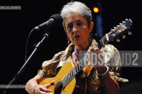 VENICE 22/07/08 THE MUSICIAN JOAN BAEZ IN CONCERT IN ST.MARKSS SQUARE @ Graziano Arici/Rosebud2 CONCERTO MUSICA POP ROCK FOLK
