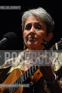 VENICE 22/07/08 THE MUSICIAN JOAN BAEZ IN CONCERT IN ST.MARKSS SQUARE @ Graziano Arici/Rosebud2 CONCERTO MUSICA POP ROCK FOLK