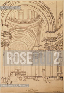 -ROMA, SENZA INDICAZIONE D’AUTORE, CAPPELLA DI TRINITA’ DE’ PELLEGRINI , SENZA DATA. ILLUSTRAZIONE,  CM 21X30 ©ARCHIVIO Graziano Arici/Rosebud2  FOTOANTICHE.-ROME, NO AUTHOR’S INDICATION, CHAPEL OF TRINITA’ DE’ PELLEGRINI, UNDATED. ILLUSTRATION, CM 21X30 ©Graziano Arici/Rosebud2 