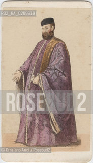 -VENEZIA, CARLO PONTI, PROCURATORE DI S.MARCO , SENZA DATA. DISEGNO INCOLLATO SU CARTONE, CARTE DE VISITE, CM CM 6X10,4   ©ARCHIVIO Graziano Arici/Rosebud2  PERSONA, FOTOANTICHE.-VENICE, CARLO PONTI, PROCURATORE DI S.MARCO, UNDATED. DESIGN MOUNTED ON CARDBOARD, CARTE DE VISITE CM 6X10,4 ©Graziano Arici / rosebud2
