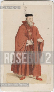 -VENEZIA, CARLO PONTI, CAVALIERE DEL DOGE , SENZA DATA. DISEGNO INCOLLATO SU CARTONE, CARTE DE VISITE, CM CM 6X10,4   ©ARCHIVIO Graziano Arici/Rosebud2  PERSONA, FOTOANTICHE.-VENICE, CARLO PONTI, KNIGHT OF THE DOGE, UNDATED. DESIGN MOUNTED ON CARDBOARD, CARTE DE VISITE CM 6X10,4 ©Graziano Arici / rosebud2