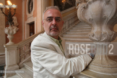 VENICE 8/07/08 - THE ART CRITIC FRANCESCO BONAMI, CURATOR OF THE MUSEUM OF CONTEMPORARY ART OF CHICAGO AT PALAZZO GRASSI ©Graziano Arici/Rosebud2 CRITICO ARTE