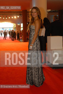 VENICE, 27.08.08. 65th VENICE INTERNATIONAL FILM FESTIVAL. OPENING EVENING. THE SINGER LOLA PONCE AND EMANUELE MALENOTTI © MARTABUSO/ARICI/GRAZIANERI