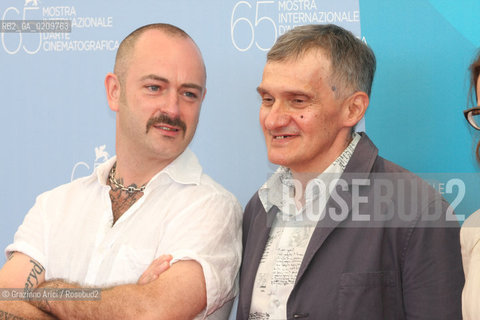 27/08/08 - 65 VENICE  INTERNATIONAL FILM FESTIVAL - THE JURY - YURIJ ARABOV (RIGHT) AND DOUGLAS GORDON @ Graziano Arici / rosebud2 CINEMA BIENNALE ©Graziano Arici/Rosebud2 BIENNALE CINEMA