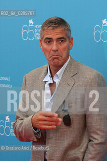 27/08/08 - 65 VENICE  INTERNATIONAL FILM FESTIVAL - FILM: BURN AFTER READING. THE ACTOR GEORGE CLOONEY @ Graziano Arici / rosebud2 CINEMA BIENNALE ©Graziano Arici/Rosebud2 BIENNALE CINEMA