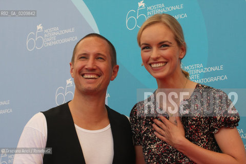 28/08/08 - 65 VENICE  INTERNATIONAL FILM FESTIVAL - FILM: JERICHOW, THE ACTORS NINA HOSS AND BENNO FURMANN.
