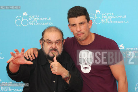 29/08/08 - 65th VENICE  INTERNATIONAL FILM FESTIVAL - FILM: ENCARNACAO DO DEMONIO. THE DIRECTOR JOSE MOJICA MARINS AND THE ACTOR MILHEM CORTAZ