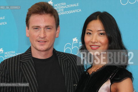 29/08/08 - 65th VENICE  INTERNATIONAL FILM FESTIVAL - FILM: INJU, LA BETE DANS LOMBRE. THE ACTORS BENOIT MAGIMEL AND LIKA MINAMOTO