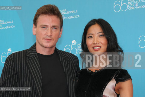 29/08/08 - 65th VENICE  INTERNATIONAL FILM FESTIVAL - FILM: INJU, LA BETE DANS LOMBRE. THE ACTORS BENOIT MAGIMEL AND LIKA MINAMOTO
