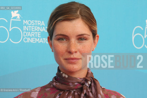 31/08/08 - 65th VENICE  INTERNATIONAL FILM FESTIVAL - FILM: VICINO AL COLOSSEO CE MONTI. CHIARA RAPACCINI