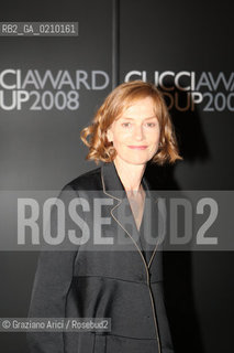 01/09/08 - 65th VENICE  INTERNATIONAL FILM FESTIVAL - GUCCIS PARTY AT THE PALAZZO GRASSI - THE ACTRESS ISABELLE HUPPERT