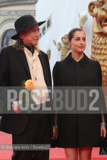 02/09/08 - 65th VENICE INTERNATIONAL FILM FESTIVAL - FILM: NUIT DE CHAIN. THE DIRECTOR WERNER SCHROETER WITH THE ACTRESS AMIRA CASAR