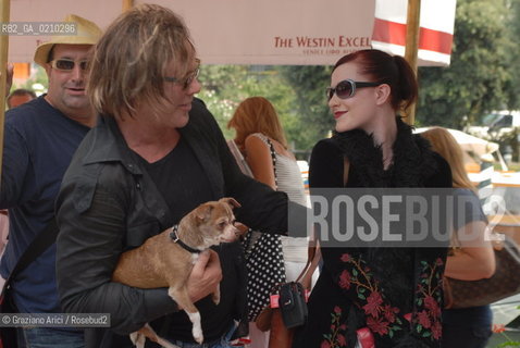 VENICE, 03.09.08. 65th VENICE INTERNATIONAL FILM FESTIVAL. THE ACTOR MICKEY ROURKE AND EVEN RACHAEL WOOD © MARTABUSO/ARICI/GRAZIANERI CINEMA