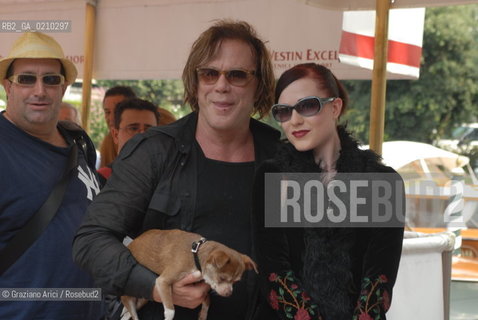 VENICE, 03.09.08. 65th VENICE INTERNATIONAL FILM FESTIVAL. THE ACTOR MICKEY ROURKE AND EVEN RACHAEL WOOD © MARTABUSO/ARICI/GRAZIANERI CINEMA
