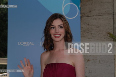VENICE, 03.09.08. 65th VENICE INTERNATIONAL FILM FESTIVAL. THE ACTRESS ANNE HATHAWAY © MARTABUSO/ARICI/GRAZIANERI CINEMA