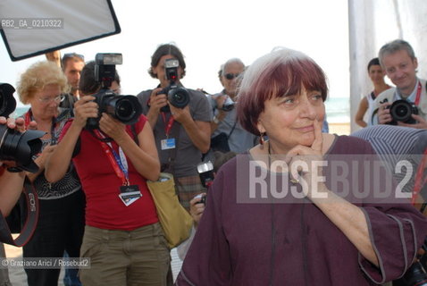 VENICE, 03.09.08. 65th VENICE INTERNATIONAL FILM FESTIVAL. THE FILM DIRECTOR AGNES VARDA © MARTABUSO/ARICI/GRAZIANERI CINEMA
