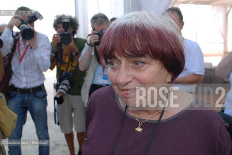 VENICE, 03.09.08. 65th VENICE INTERNATIONAL FILM FESTIVAL. THE FILM DIRECTOR AGNES VARDA © MARTABUSO/ARICI/GRAZIANERI CINEMA