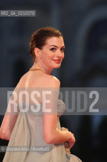 03/09/08 - 65th VENICE  INTERNATIONAL FILM FESTIVAL - FILM: RACHEL GETTING MARRIED. THE ACTRESS ANNE HATHAWAY