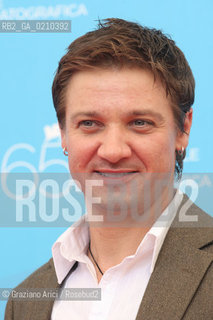 04/09/08 - 65th VENICE  INTERNATIONAL FILM FESTIVAL - FILM: THE HURT LOCKER. THE ACTOR JEREMY RENNER