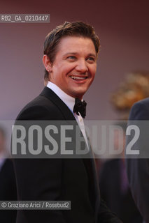 04/09/08 - 65th VENICE  INTERNATIONAL FILM FESTIVAL - RED CARPET FILM: THE HURT LOCKER. THE ACTOR JEREMY RENNER