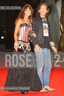 04/09/08 - 65th VENICE  INTERNATIONAL FILM FESTIVAL - RED CARPET FILM: YUPPI DU. ROSITA CELENTANO WITH HER BOYFRIEND SOLDANO