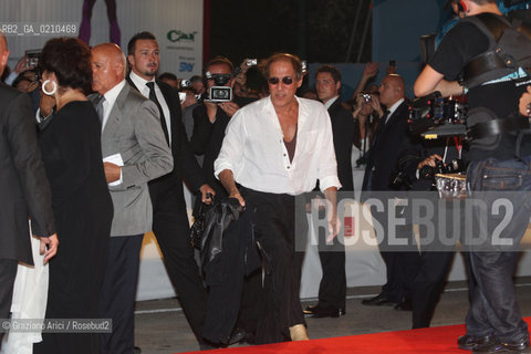 04/09/08 - 65th VENICE  INTERNATIONAL FILM FESTIVAL - RED CARPET FILM: YUPPI DU. ADRIANO CELENTANO DIRECTOR AND ACTOR