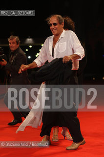 04/09/08 - 65th VENICE  INTERNATIONAL FILM FESTIVAL - RED CARPET FILM: YUPPI DU. ADRIANO CELENTANO DIRECTOR AND ACTOR
