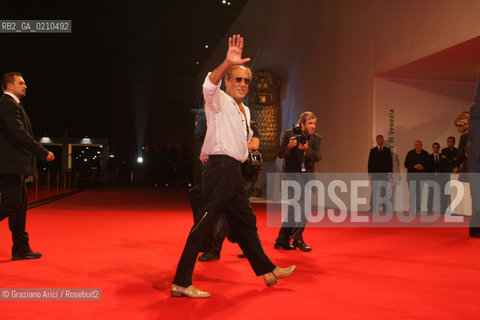 04/09/08 - 65th VENICE  INTERNATIONAL FILM FESTIVAL - RED CARPET FILM: YUPPI DU. ADRIANO CELENTANO DIRECTOR AND ACTOR