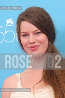 05/09/08 - 65th VENICE  INTERNATIONAL FILM FESTIVAL - FILM: UN LAC. THE ACTRESS NATALIE REHOROVA