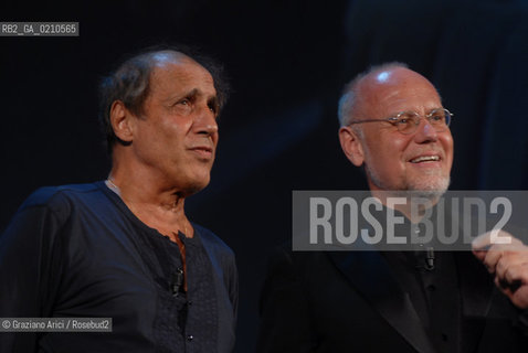 05/09/08 - 65th VENICE  INTERNATIONAL FILM FESTIVAL - ADRIANO CELENTANO GIVE THE GOLDEN LION FOR LIFETIME ACHIEVEMENT TO ERMANNO OLMI