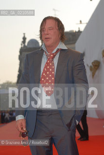 06/09/08 - 65th VENICE  INTERNATIONAL FILM FESTIVAL - GOLDEN LION NIGHT.RED CARPET.THE ACTOR MICKEY ROURKE © ERREBI