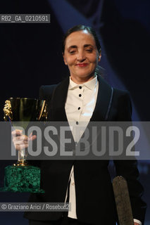 06/09/08 - 65th VENICE INTERNATIONAL FILM FESTIVAL - THE OFFICIAL AWARDS - COPPA VOLPI FOR BEST ACTRESS TO DOMINIQUE BLANC, FILM: LAUTRE