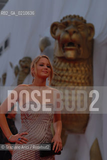06/09/08 - 65th VENICE  INTERNATIONAL FILM FESTIVAL - GOLDEN LION NIGHT.RED CARPET.THE ACTRESS JENNIFER LAWRENCE © ERREBI