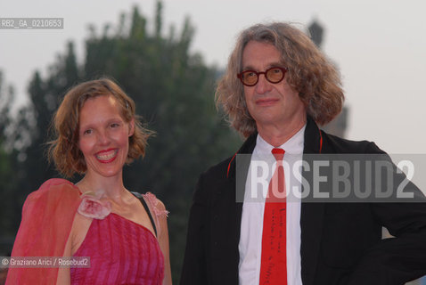 06/09/08 - 65th VENICE  INTERNATIONAL FILM FESTIVAL - GOLDEN LION NIGHT.RED CARPET.THE FILM DIRECTOR WIM WENDERS AND HER WIFE  © ERREBI