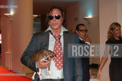 06/09/08 - 65th VENICE INTERNATIONAL FILM FESTIVAL - THE OFFICIAL AWARDS - THE ACTOR MICKEY ROURKE