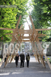 VENICE 11/09/08 - 11th INTERNATIONAL ARCHITECTURE EXIBITION OF BIENNALE : SOMEWHERE OUT THERE IN THE VENICE GIARDINI BY LI H. LU ©Graziano Arici/Rosebud2 BIENNALE ARCHITETTURA ARCHITETTO