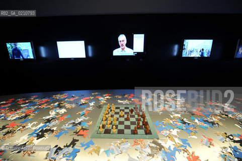 VENICE 11/09/08 - 11th INTERNATIONAL ARCHITECTURE EXIBITION OF BIENNALE : RUSSIAN PAVILLON - THE CHESS GAME : TOURNAMENT FOR RUSSIA BYNIKOLAY POLISSKY ©Graziano Arici/Rosebud2 BIENNALE ARCHITETTURA ARCHITETTO