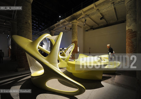 VENICE 11/09/08 - 11th INTERNATIONAL ARCHITECTURE EXIBITION OF BIENNALE : ARSENALE CORDERIE : ZAHA HADID ARCHITECTS ©Graziano Arici/Rosebud2 BIENNALE ARCHITETTURA ARCHITETTO