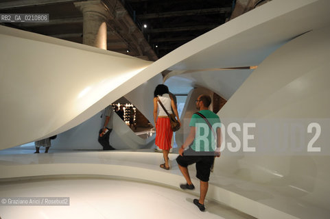 VENICE 11/09/08 - 11th INTERNATIONAL ARCHITECTURE EXIBITION OF BIENNALE : ARSENALE CORDERIE : THE CHANGING ROOM BY UNSTUDIO  ©Graziano Arici/Rosebud2 BIENNALE ARCHITETTURA ARCHITETTO