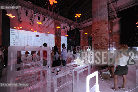 VENICE 11/09/08 - 11th INTERNATIONAL ARCHITECTURE EXIBITION OF BIENNALE : ARSENALE CORDERIE : HYPERHABITAT, REPROGRAMMING THE WORLD BY GUALLART ARCHITECTS ©Graziano Arici/Rosebud2 BIENNALE ARCHITETTURA ARCHITETTO