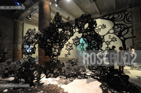 VENICE 11/09/08 - 11th INTERNATIONAL ARCHITECTURE EXIBITION OF BIENNALE : ARSENALE CORDERIE : MATTHEW RITCHIE & ARANDA/LASCH - THE EVENING LINE ©Graziano Arici/Rosebud2 BIENNALE ARCHITETTURA ARCHITETTO