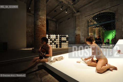 VENICE 11/09/08 - 11th INTERNATIONAL ARCHITECTURE EXIBITION OF BIENNALE : ARSENALE CORDERIE : DIGESTIBLE GULF STREAM BY PHILIPPE RAHM ©Graziano Arici/Rosebud2 BIENNALE ARCHITETTURA ARCHITETTO