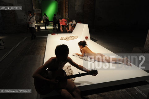 VENICE 11/09/08 - 11th INTERNATIONAL ARCHITECTURE EXIBITION OF BIENNALE : ARSENALE CORDERIE : DIGESTIBLE GULF STREAM BY PHILIPPE RAHM ©Graziano Arici/Rosebud2 BIENNALE ARCHITETTURA ARCHITETTO
